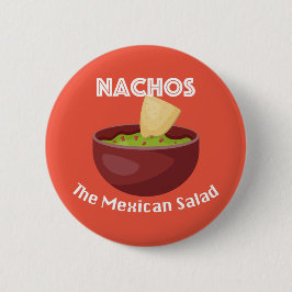 Nachos, der mexikanische Salat - Round Button