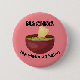 Nachos, der mexikanische Salat - Round Button