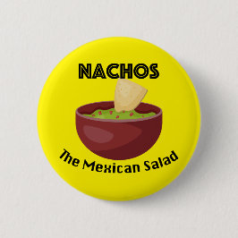 Nachos, der mexikanische Salat - Round Button