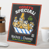 Nachos Käse Heute Special Deli Food Truck Sockelschild (In Situ)