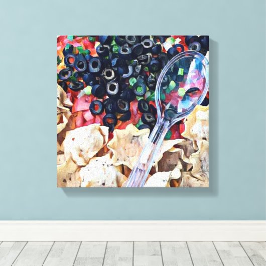 Nachos Leinwanddruck (Insitu (Holzboden))