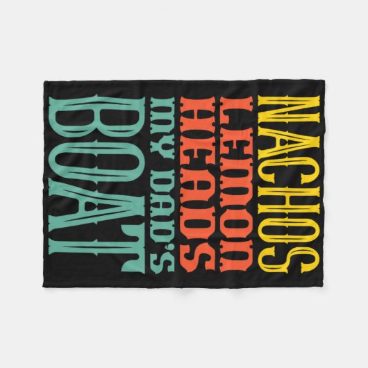 Nachos Lemon leitet das Boot R meines Vaters Fleecedecke (Vorderseite (Horizontal))