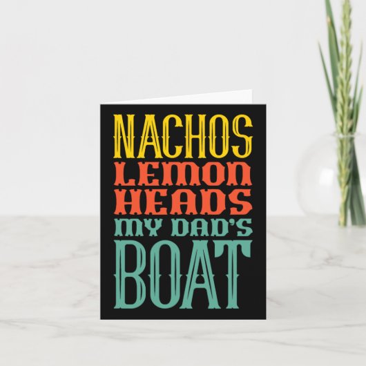 Nachos Lemon leitet das Boot R meines Vaters Karte (Vorderseite)