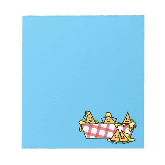 Nachos Melted Käse Jalapeno Nacho tortilla Chips Notizblock (Vorderseite)