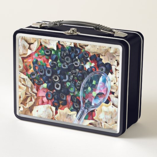 Nachos Metall Brotdose (Vorderseite)