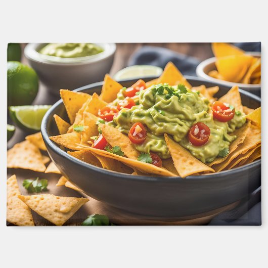 Nachos mit Belag Magnet (Vorderseite)