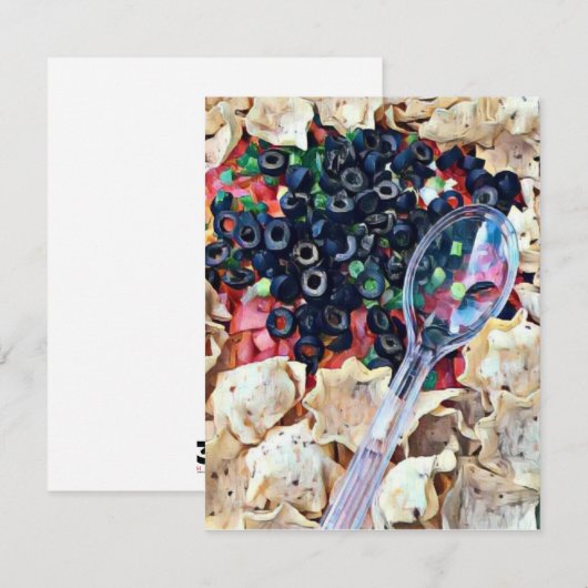 Nachos Mitteilungskarte (Vorne/Hinten)