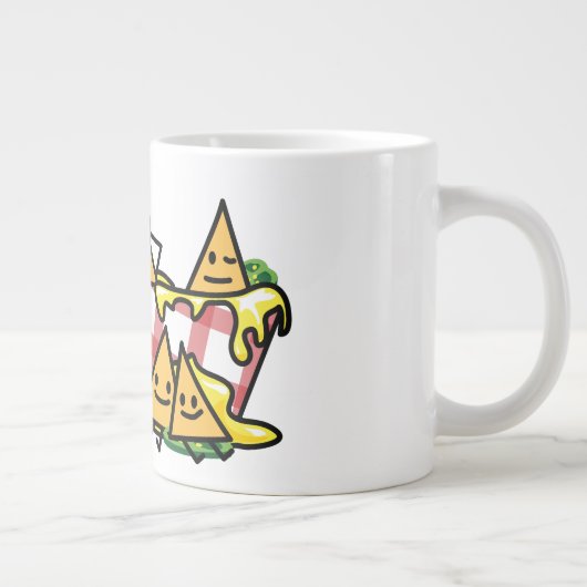 Nachos schmolzen KäseJalapenonacho-Tortilla-Chips Jumbo-Tasse (Rechts)