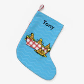 Nachos schmolzen KäseJalapenonacho-Tortilla-Chips Kleiner Weihnachtsstrumpf (Vorderansicht (hängend))