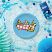 Nachos schmolzen KäseJalapenonacho-Tortilla-Chips Pappteller (Party)