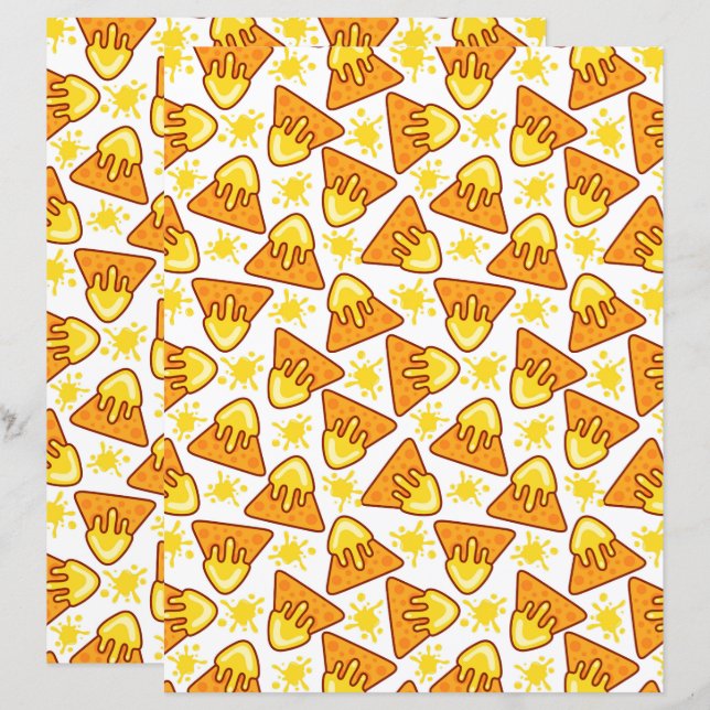 Nachos Scrapbook-Papier (Vorne/Hinten)