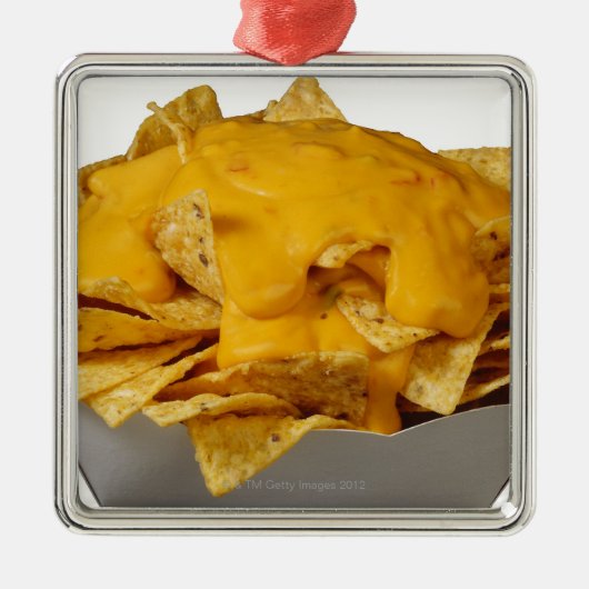 Nachos Silbernes Ornament (Vorne)
