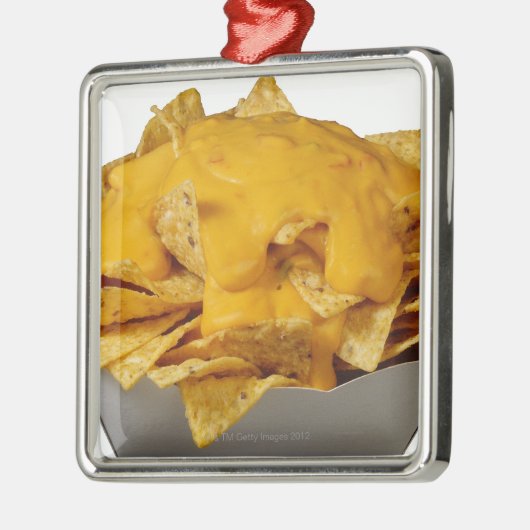 Nachos Silbernes Ornament (Links)