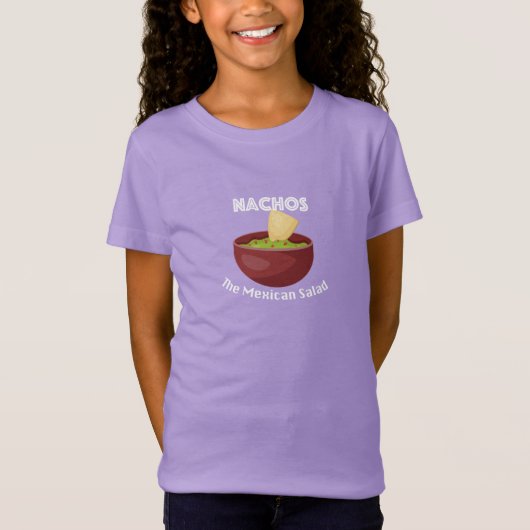 Nachos, The Mexican Salad - Girls' Fine Jersey T-S T-Shirt (Vorderseite)