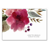 Nachricht an Newlyweds Gästebuchskarten Tischnummer (Rückseite)