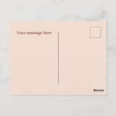 Nachricht für die Saison hinzufügen Postkarte (Rückseite)