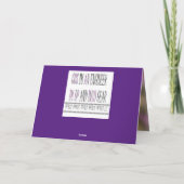 Nachricht für Ingenieure und diejenigen, die Dinge Karte (Rückseite)