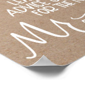 Nachricht in einem Flaschenhütenbuch-Gästebuchszei Poster (Ecke)