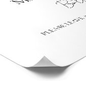 Nachricht in einem Flaschenkopf Hochzeitstornierun Poster (Ecke)