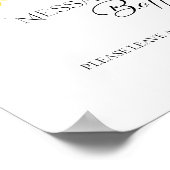 Nachricht in einem Flaschenkopf Hochzeitstornierun Poster (Ecke)