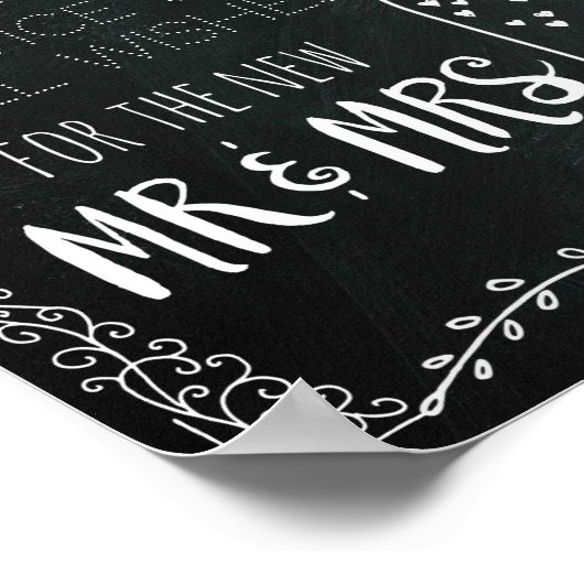 Nachricht in einem Flaschensignatur-Dekorposter Poster (Ecke)