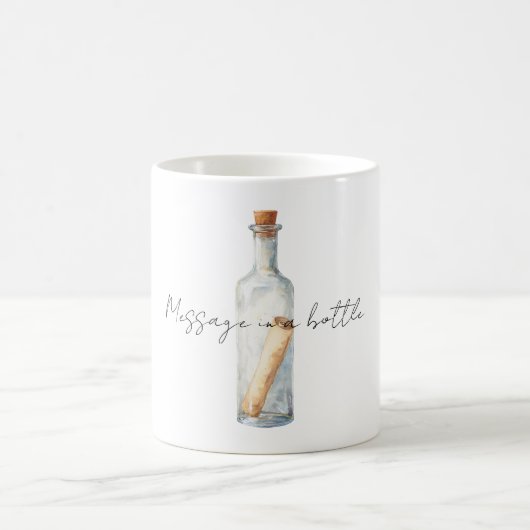 Nachricht in einer Flasche Kaffeetasse (Mittel)