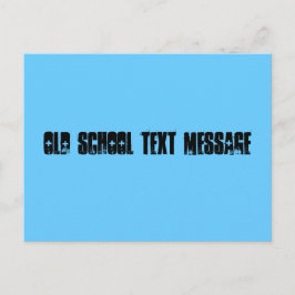 Nachricht "Old School" Postkarte