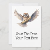 Nachricht "Owl Delivering" - Save the Date (Vorderseite)