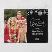 Nachricht "Päpste der Schwarzen Weihnachtsfamilie" Feiertagspostkarte (Vorderseite)