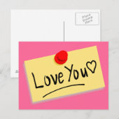 Nachricht Postkarte (Vorne/Hinten)