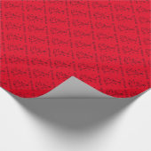 Nachricht über die Weihnachtsbaumfreude Geschenkpapier (Ecke)