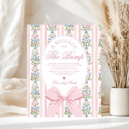 Nachricht von der Liebe Shack Baby Dusche Poster