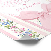 Nachricht von der Liebe Shack Baby Dusche Poster (Ecke)