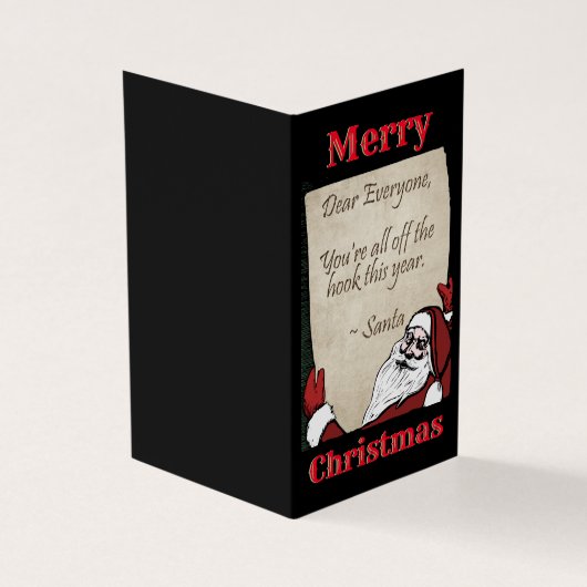 Nachricht von Santa - Nice Version Xmas Cards (Vorderseite)