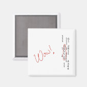 Nachricht "Wow Signal SETI" Magnet (Vorderseite/Rückseite)