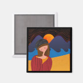 Nachrichten für Frauen Magnet (Vorderseite/Rückseite)