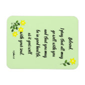 Nachrichten für Geliebte 3 John 1:2 Foto Magnet (Horizontal)