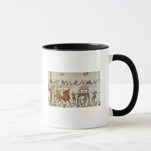 Nachrichten hinsichtlich Harold, der zu geholt Tasse