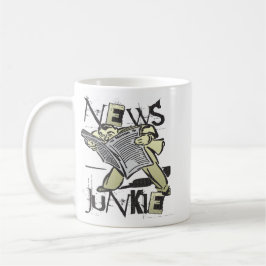 Nachrichten-Junkie Tasse