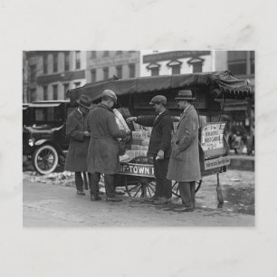 Nachrichten lesen, 1925 postkarte