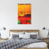 Nachrichten Maritimes Vintag PosterEurope Leinwanddruck (Insitu (Schlafzimmer))