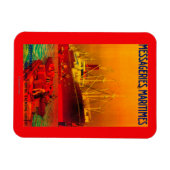 Nachrichten Maritimes Vintag PosterEurope Magnet (Horizontal)