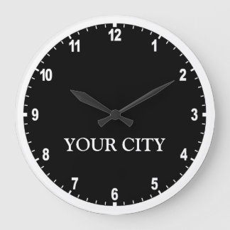 Nachrichten-Raum-Uhr (dunkel) Große Wanduhr