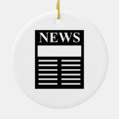 Nachrichten-Schlagzeilen Keramikornament (Hinten)