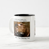 NACHRICHTEN u. Karten-Kapitän oder Seekapitän Zweifarbige Tasse (Vorderseite Links)