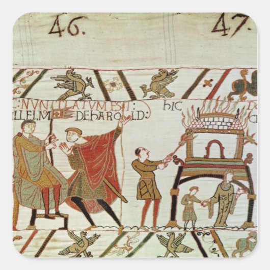 Nachrichten über Harold Quadratischer Aufkleber (Vorderseite)