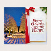 Nachrichten und Wünsche der Saison für Boss (Außenseite Aufgefaltet)