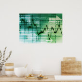 Nachrichten zum Warenhandel und zur Preisanalyse Poster (Küche)