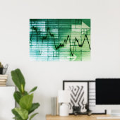 Nachrichten zum Warenhandel und zur Preisanalyse Poster (Heimbüro)