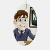 Nachrichtenankermann Keramikornament (Rechts)